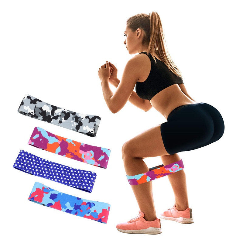 Unleash Your Inner Yogini with Our Anti-slip Yoga Camouflage Color Resistance Band!