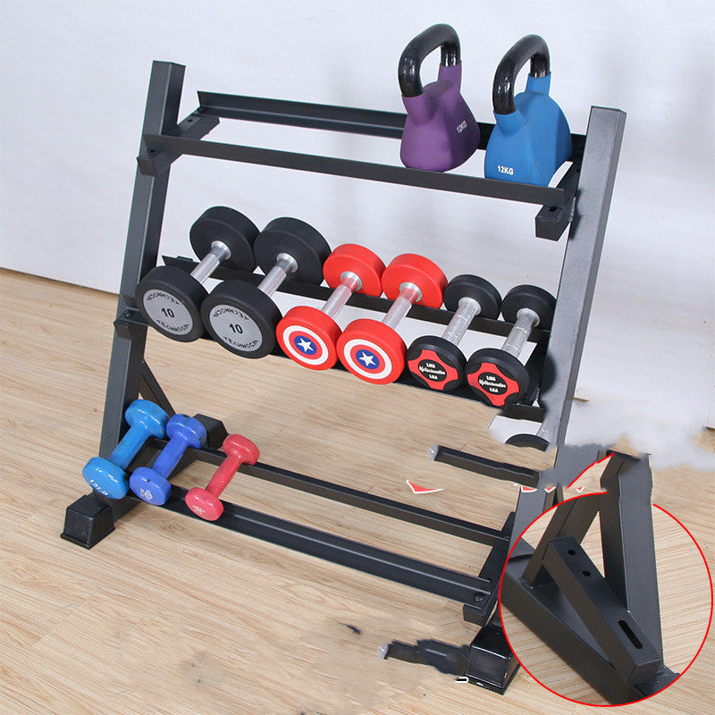 Elevate Your Home Workout with Our Three-Layer Dumbbell Rack