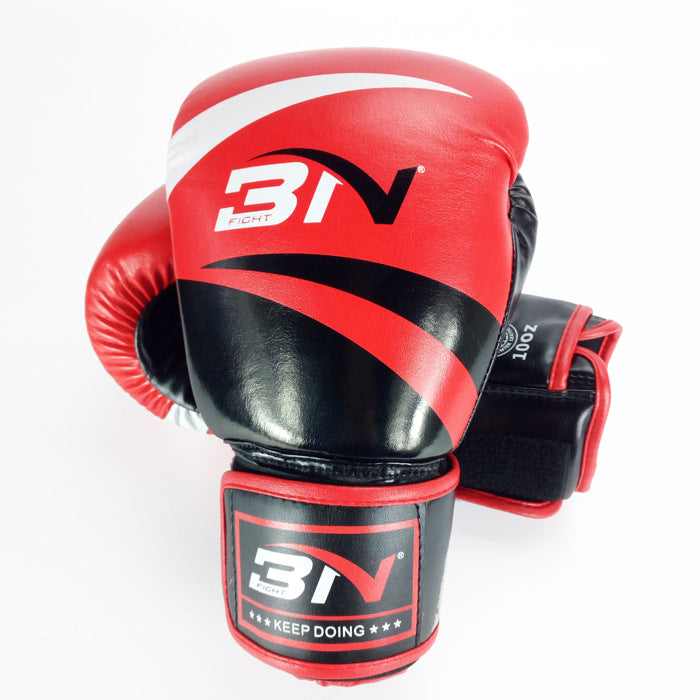 Fighting Muay Thai training punching gloves