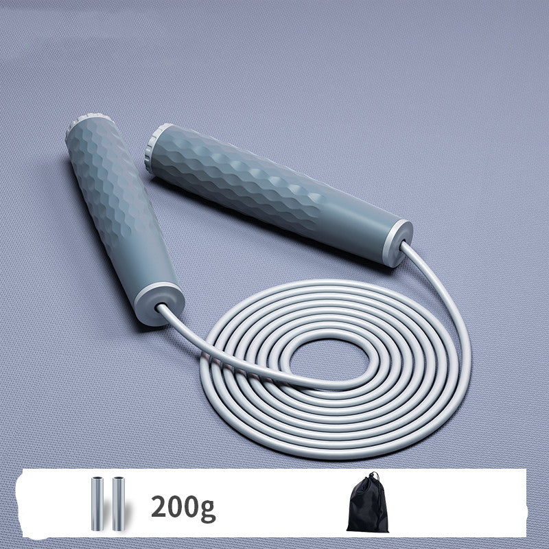 Students skipping rope fat reducing exercise