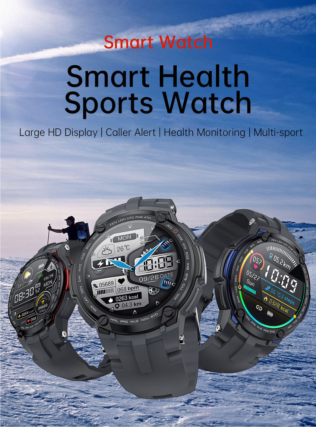 V6 Smart Sports Health Watch for Comprehensive Health Tracking