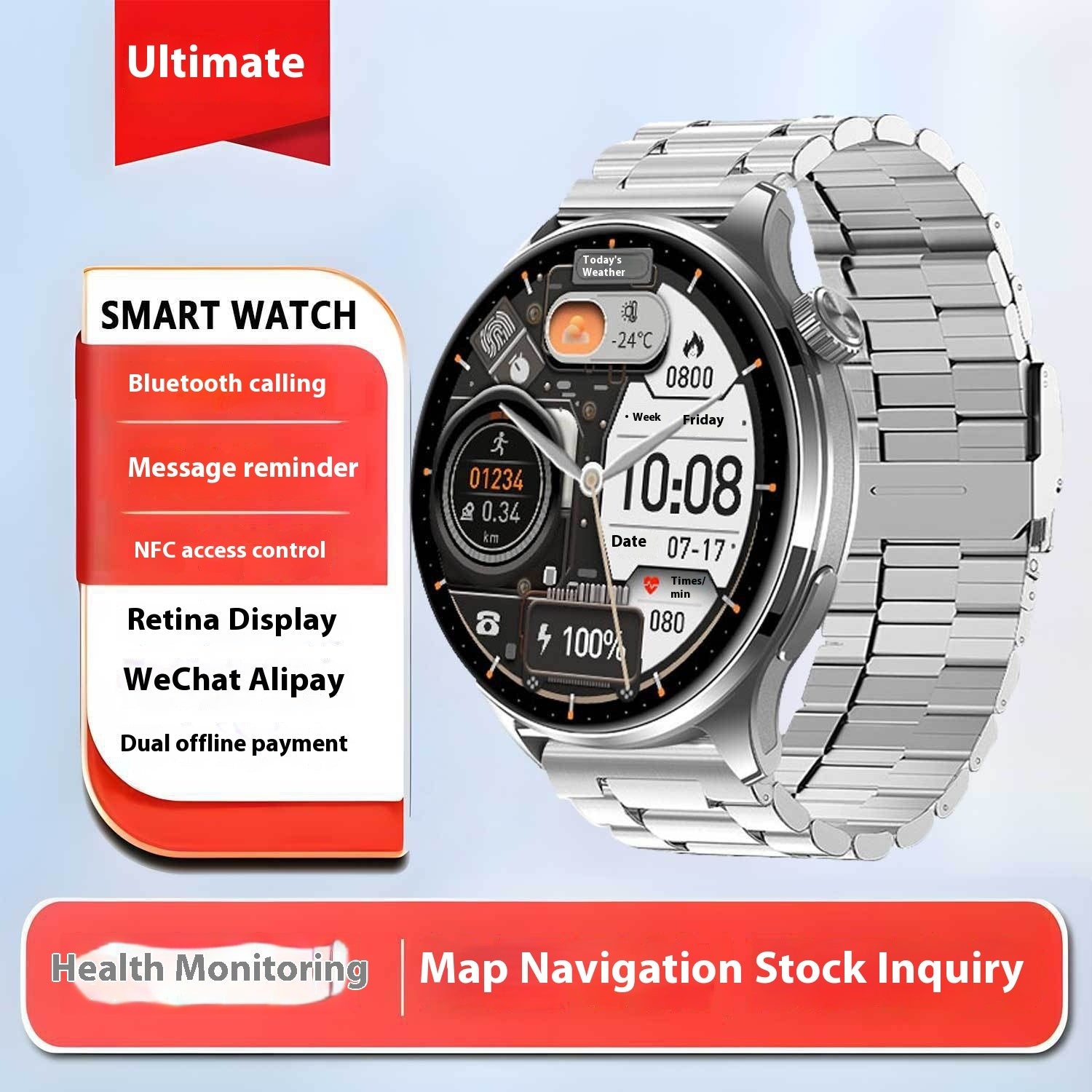 Watch Health Sports High Precision