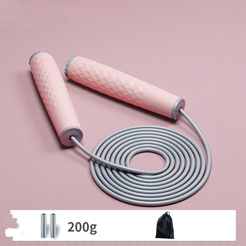 Students skipping rope fat reducing exercise