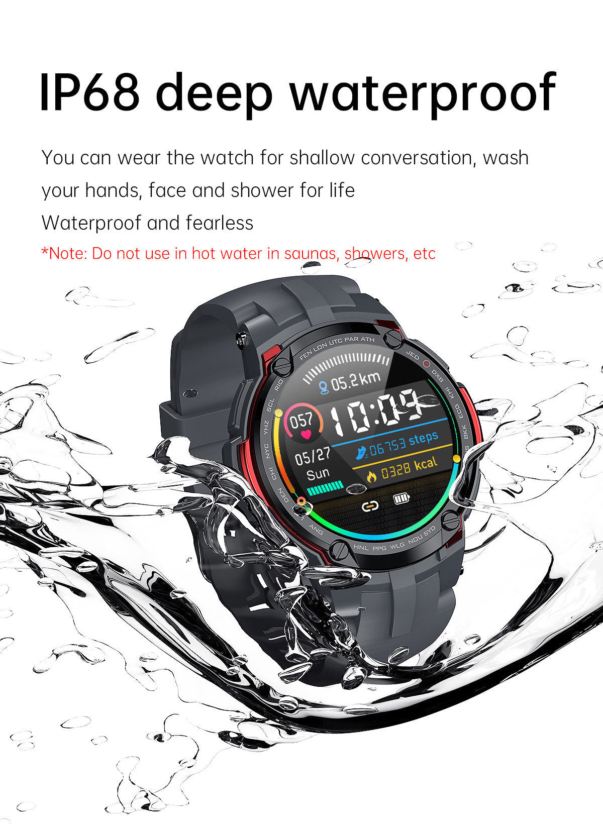 V6 Smart Sports Health Watch for Comprehensive Health Tracking