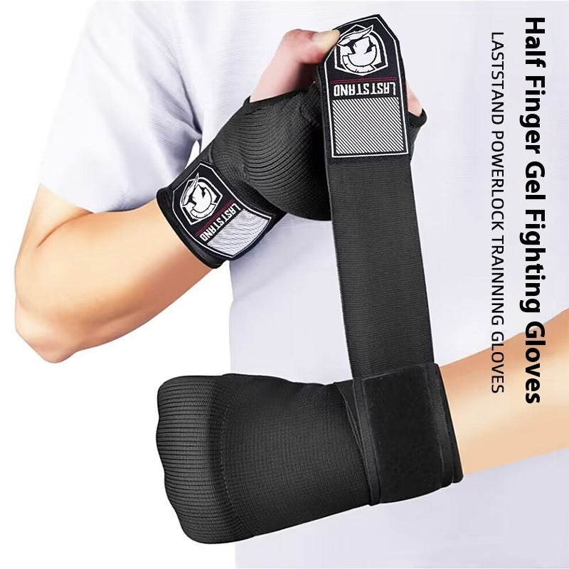 Gel Half Finger Quick Boxing Bandage Hand Guard Cloth